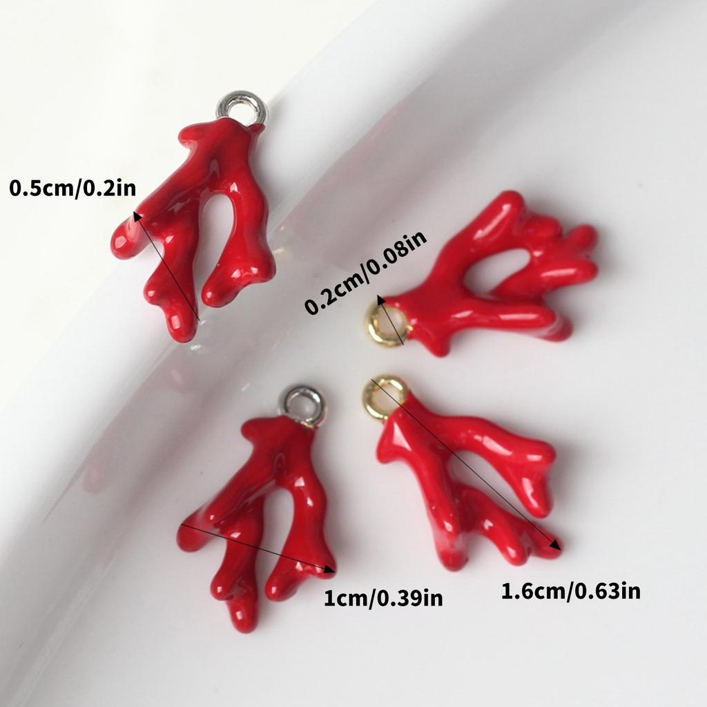 Stylish Oceanics Corals Alloy Pendant For Necklace Bracelet Jewelry Making Portable Sturdy