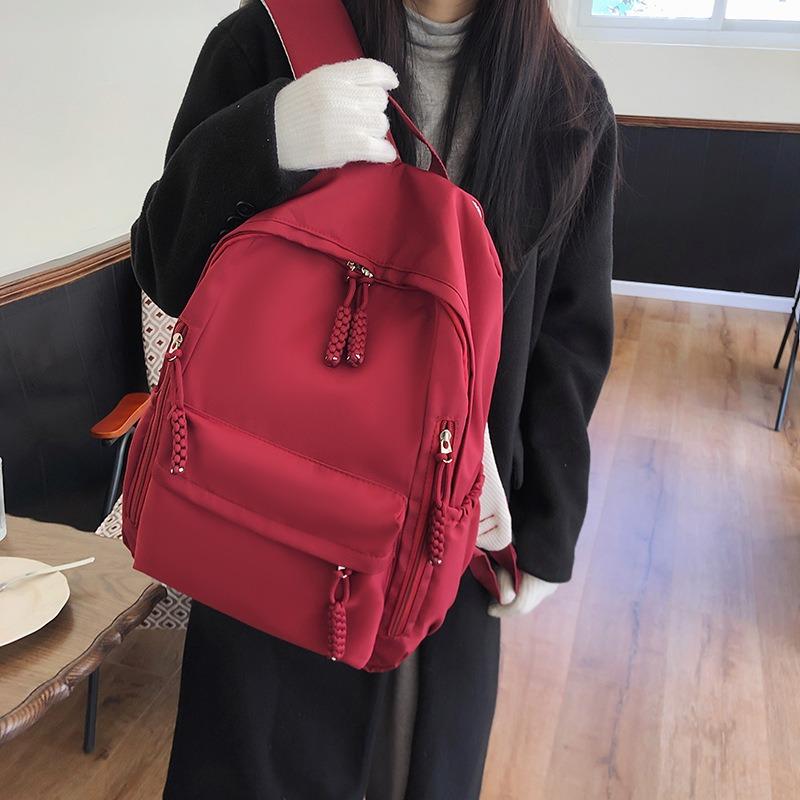 Large capacity backpack, new schoolbag, fashionable and simple, middle school student backpack trendy brand