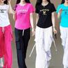 2025 Women's Summer Square Dance Set: Stylish Aerobic Top & Loose Cotton Pants