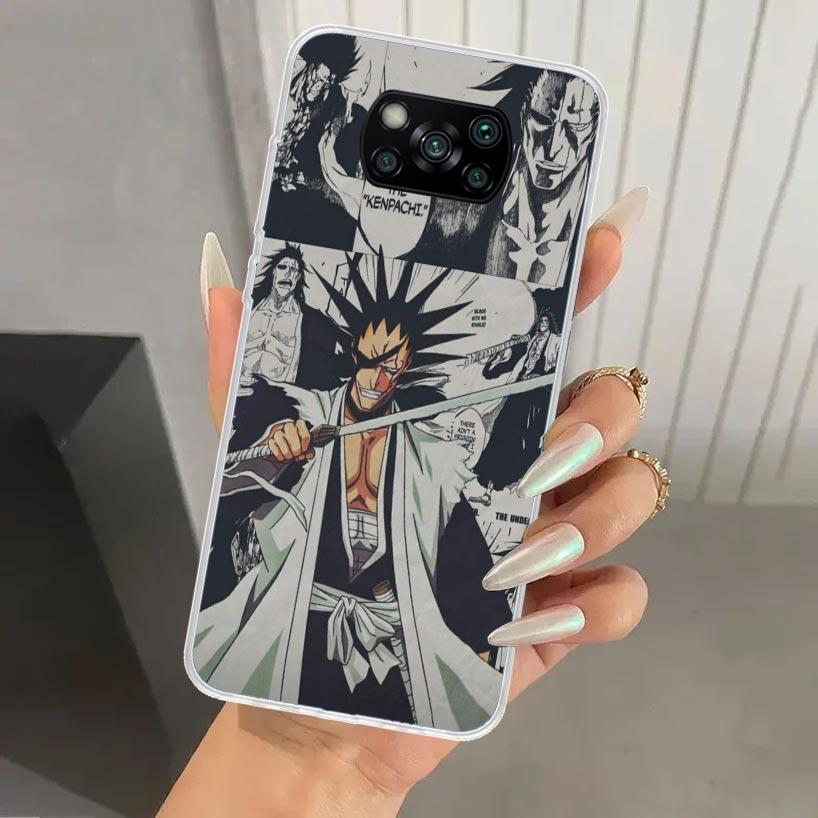 Ichigo Kenpachi Bleach Anime Phone Case for Xiaomi Poco X5 X6 X7 Pro F7 Ultra M7 Redmi 15 15C 13 13C 12 12C 10 10A 10C 9 9A 9C 9