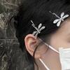 2/1 pezzi fermaglio per capelli libellula frangia unica forcina per donna accessori per capelli vintage forcina a farfalla fata stile foresta