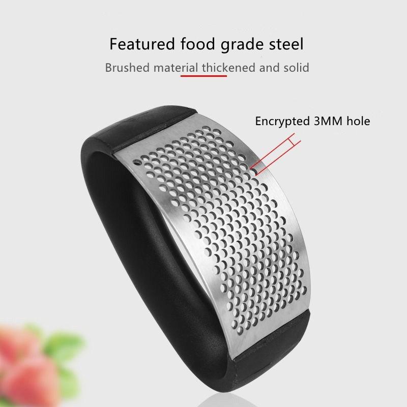 Manual Garlic Press With Handle Stainless Steel Garlic Crusher Garlic Crusher Squeezer Kitchen Squeezing Minced Garlic Tool