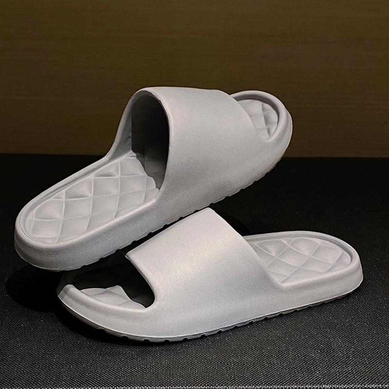 Slippers women wear outside summer home thick-soled hotel indoor bathroom non-slip bath sandals men