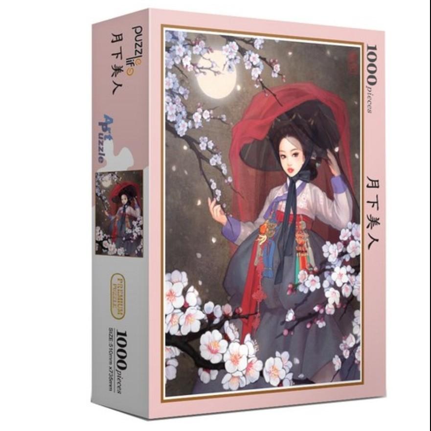 Puzzle Life Moonlight Beauty Moonlight Beauty Person 100Pcs , Korean Popular Puzzles