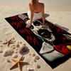 Horror Clown Laughing Beach Towel, Super Soft Microfiber, Gift for Her/Him, Birthday, for Pool, Beach, Travel, Home Decor Fan gifts