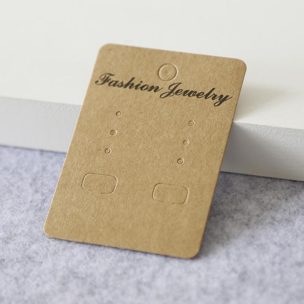 100 buc/sac hârtie kraft bandă de păr ambalare card etichete PVC bijuterii carduri de afișare cercei brățară colier carduri agățate