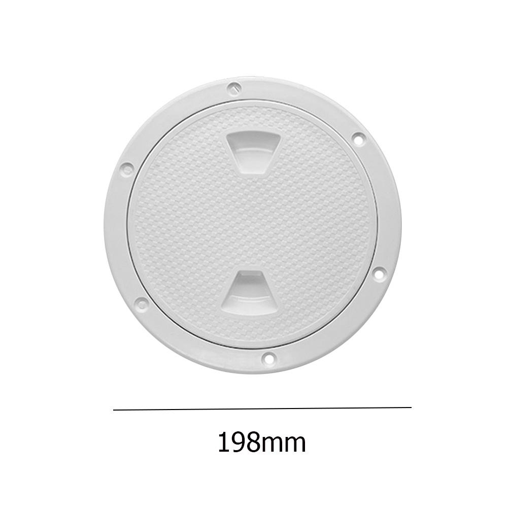 4/6/8 Inch Boat Hatches Deck Plate Round Plastic Marine Deck Cover Non Slip Detachable Double Waterproof for Marine Boat Yacht