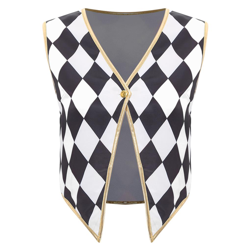 Costume da Domatore di Circo da Donna Senza Maniche Scollo a V Gilet