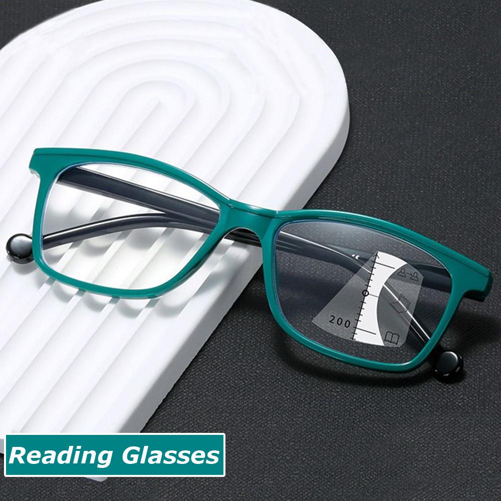 

Винтажные прогрессивные многофокусные очки для чтения для мужчин и женщин, анти-синий свет, очки для коррекции зрения вблизи и вдали от пресбиопии, диоптрии от +1,0 до +4,0