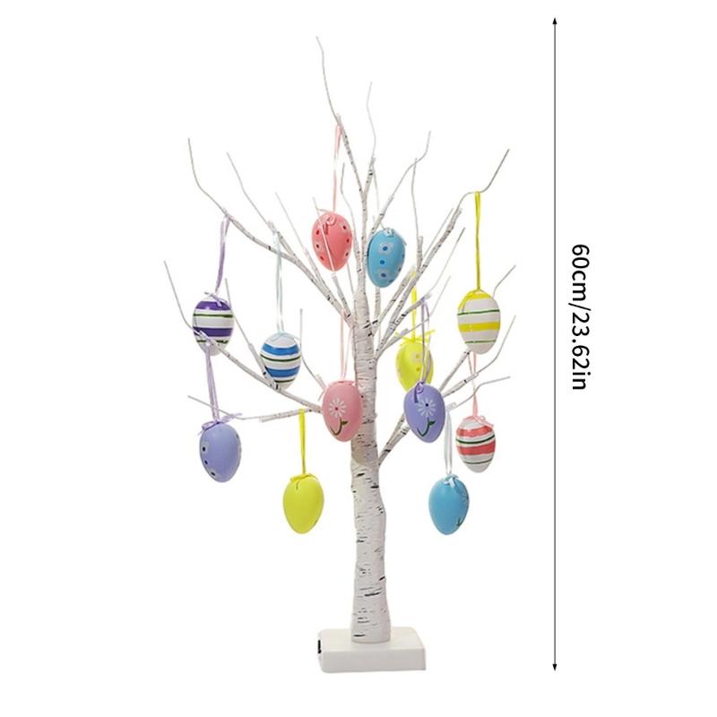Festives LED Easter Eggs Tree Decoration For Easter Celebrations Easy Assembly Home Party Ornament Table Centerpiece