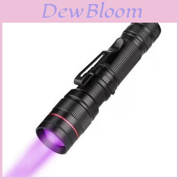 New Adjustable Led Uv Flashlight For Currency Verification Makeup Baby Items Fluorescent Detection Mini Uv Torch