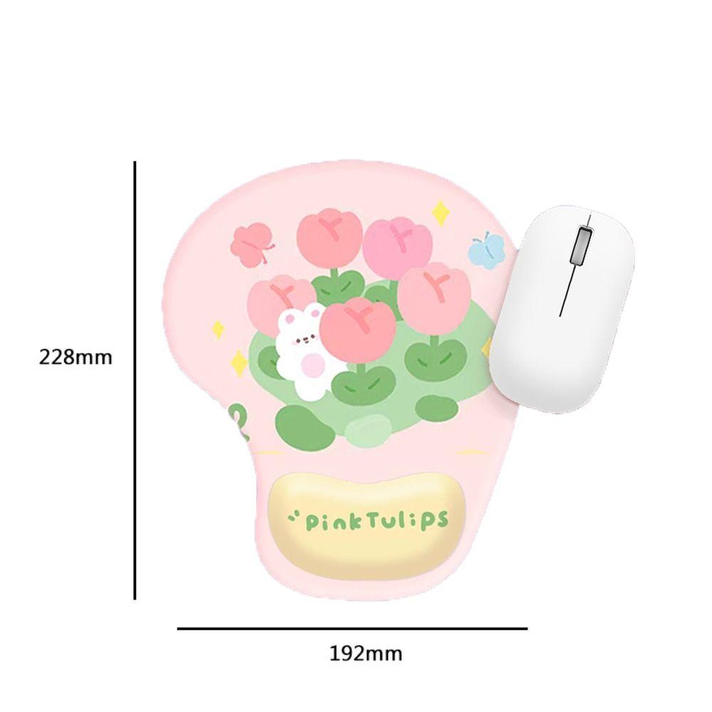 Non Slip Hand Support Mouse Mat Ergonomic Office Accessories Cartoon Wrist Rest Mousepad Office