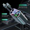 Starry Sky Projector 120W 4-in-1 Car Charger with Retractable Cable & Digital Display