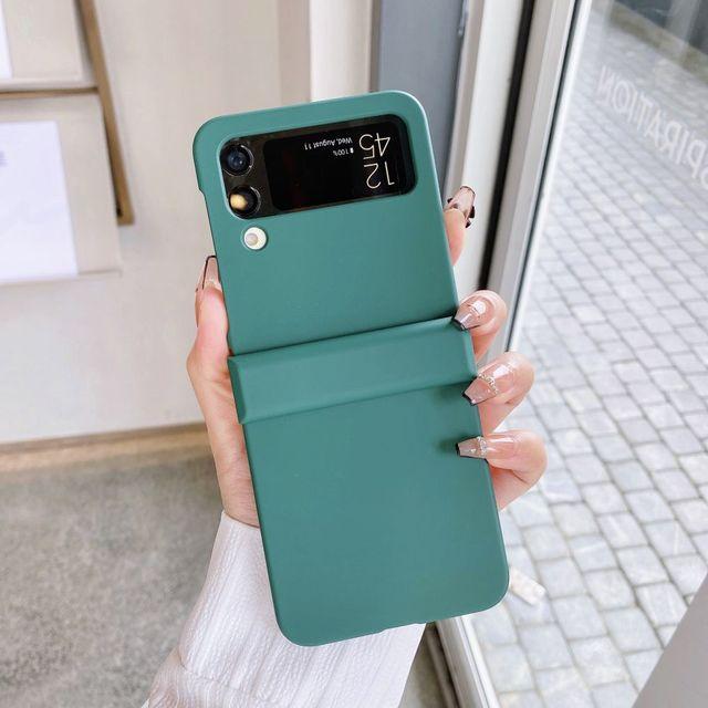 Mattierte Hautfreundliche Rundumhülle für Samsung Galaxy Z Flip 4 Hülle Zflip3 Stoßfeste Hartschale für Samsung Z Flip 4