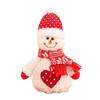 Reusable Snowman Candy Bags Christmas Drawstring Gift Pouches Fabric Storage for Holiday Treats Small Present Wrapping