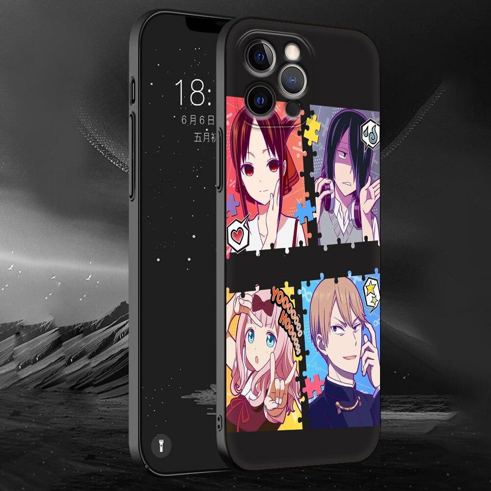 Kaguya Sama Love Is War Anime Phone Case For iPhone 11 12 13 14 Pro Max 7 8 Plus SE  X XR XS Luxury Shell Fujiwara Soft Cover