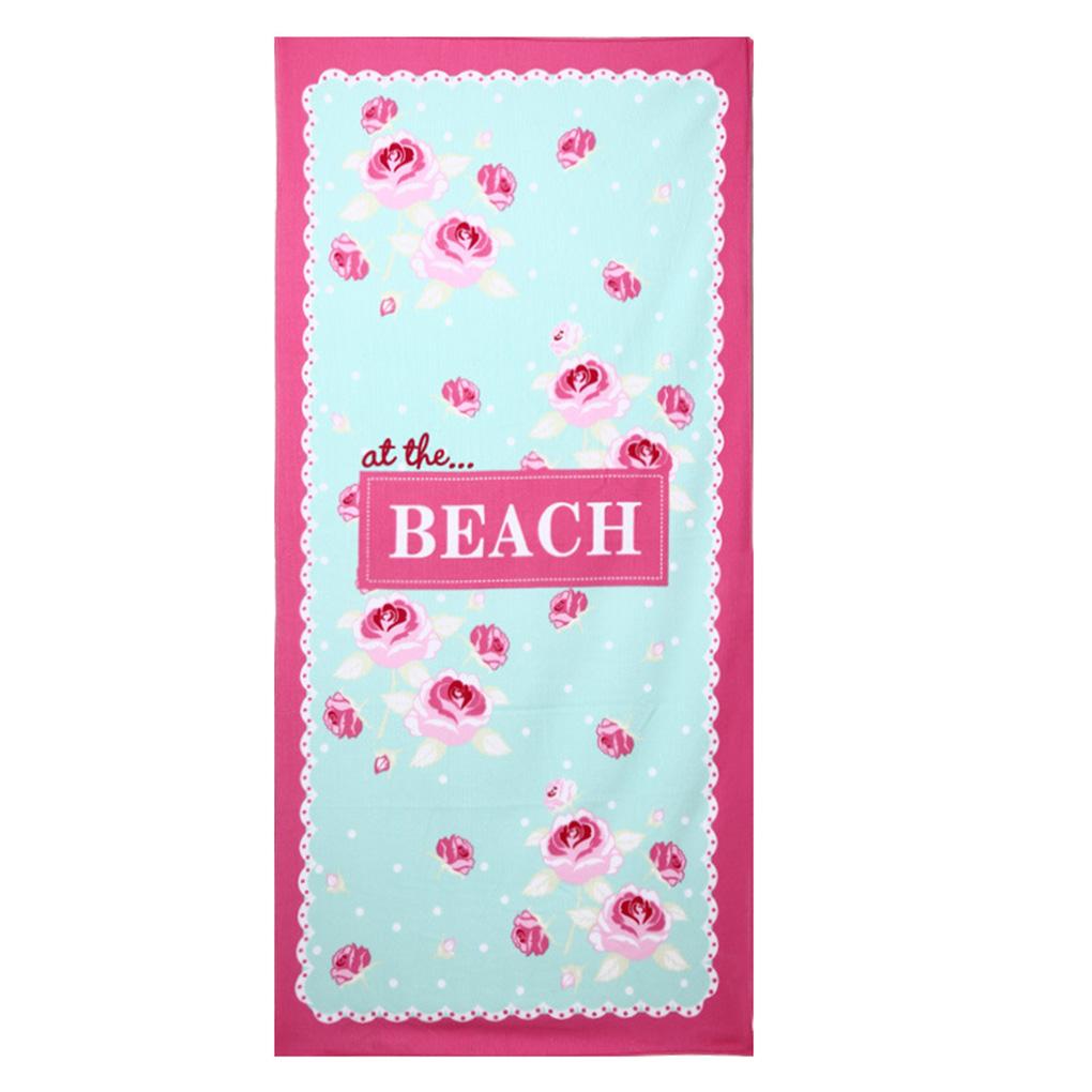 Absorb Beach Towel Polyester Portable Bath Sheet for Children Adults