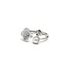 Pearl Flower Ring - Elegant Chinese Floral Design, Adjustable Fit