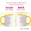 Personalised Your Photo Mug, Custom NAME IMAGE TEXT Cup,Customize Coffee Mugs, Tea Cups, Mothers Day, Wedding Gift 9 COLOURS