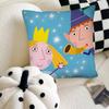 Housse de coussin Ben Hollys Little Kingdom Housse de coussin carrée tendance Housse de coussin de chambre Canapé Pièce Décoration Ins Loisirs
