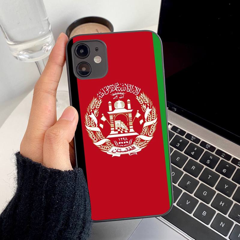 Afghan Afghanistan Flag Phone Case for Iphone 13 8 7 6S Plus X 5S SE 2020 XR 11 12 Mini Pro XS MAX