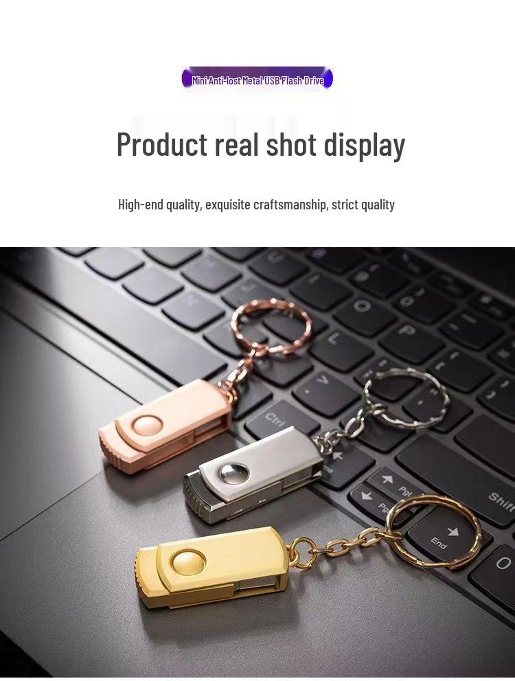 128GB Dual-use High-Speed USB-C Flash Drive for Phones and Computers - Portable Office & Car Gift