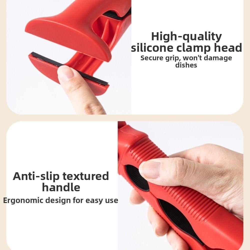 3in1 Anti-hot Bowl Plate Clips Silicone Handle Bottle Opener Portable Hot Bowl Gripper  Kitchen Use