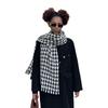 High Quality Chic Houndstooth Scarf Women Autumn Winter Warm Thick Long Muffler Female Versatile British Style Shawl Ladies