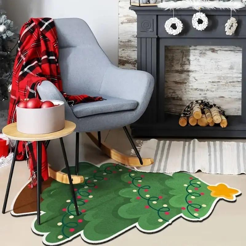 Christmas Floor Mat, Bathroom Water-absorbing Non-slip Floor Mat, Easy To Take Care of Floor Mat At the Entrance