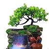 Tabletop Water Fountain Rock Waterfall Micro Landscape With Color Changing LED Lights Statue For