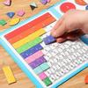 Children Magnetic Fraction Learning Mathematics Toys Wooden Fraction Book Set Teaching Aids Arithmetic Learning Educational Toys -GLS