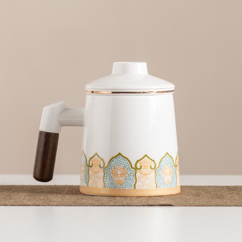 

Guochao ceramic filter liner water cup set business cultural and creative gift box gift for leaders and teachers Father s Day gifts