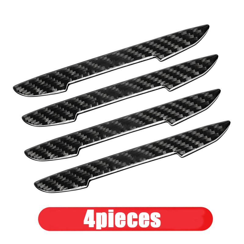 Carbon Fiber Car Stickers Anti Scratch Car Door Handle Protector Automobiles Handle Protection Film Styling Exterior Accessorie