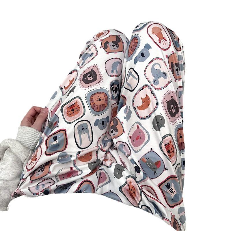 "Damen Lockere Cartoon-Pyjamahose": Anti-Mücken, Freizeit- & Outdoor-Bekleidung"