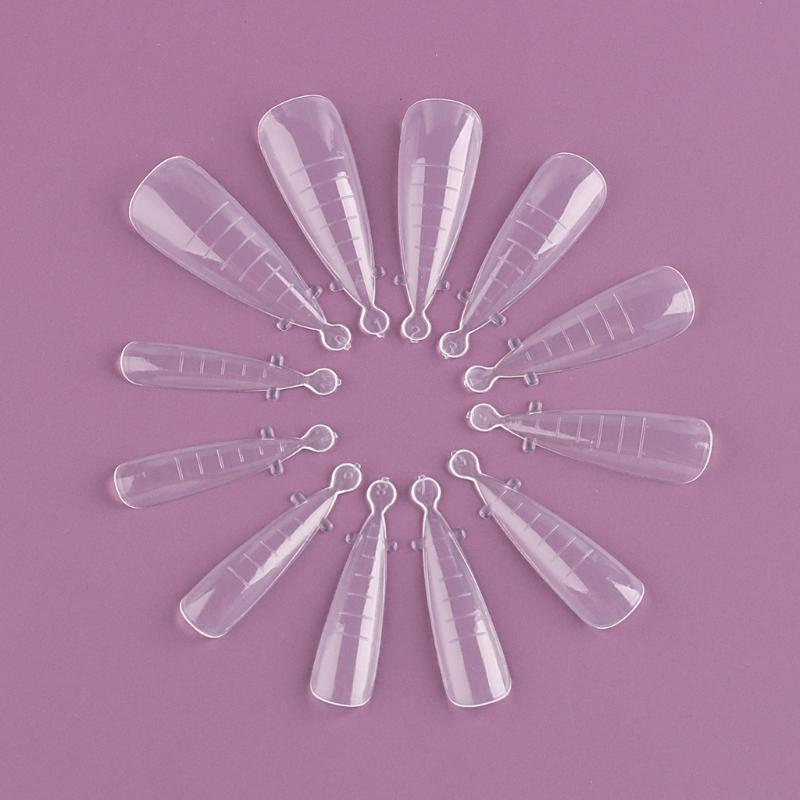 Poly-Extension Gel Dual Nail Form Builder Nail Gel Nail Molds Oval False Nail Tips for Gel Manicure Nail Art Designs