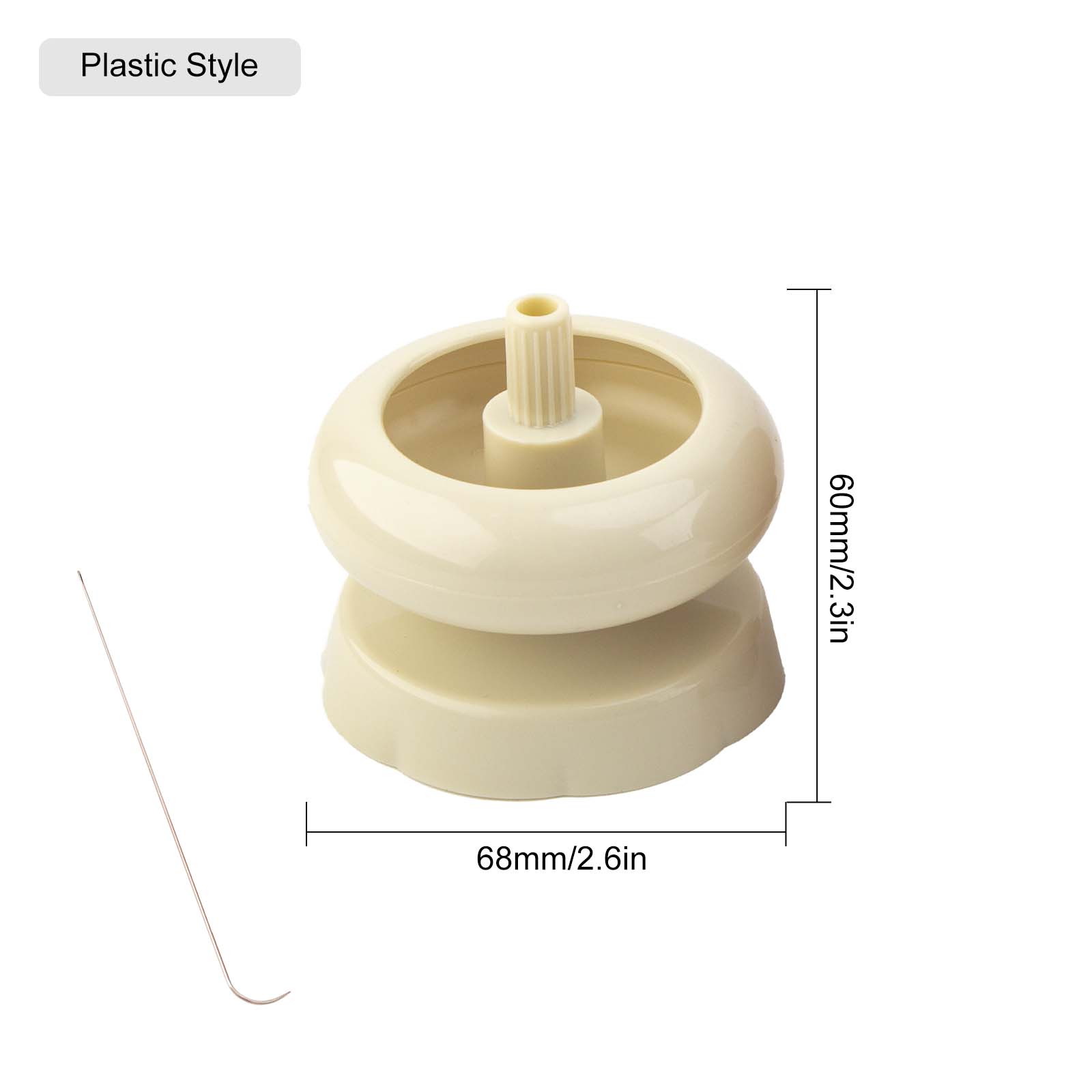

Bead Spinner for Jewelry Making, Effortless Rotating Wooden Clay Bead Spinner, Beading Supplies for Making Waist,Bracelets, Necklace Plastic