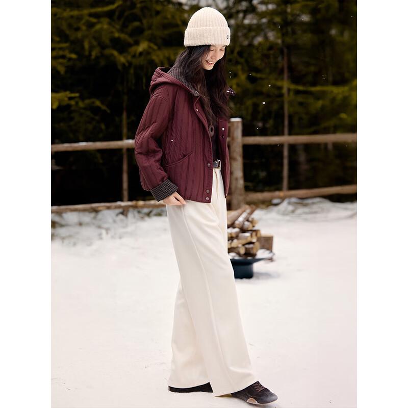 XWI Women's Lightweight Hooded Padded Winter Jacket