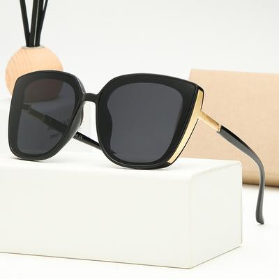 Oversized Square Sunglasses Woman Retro Black Driving Shades Eyewear Female Vintage Brand Designer Mirror Sun Glasses Oculos