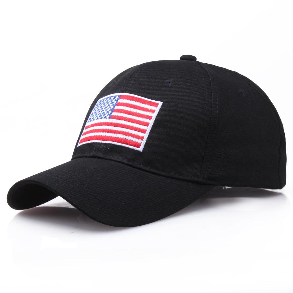 

New Flag Us Embroidery Cap Officer Baseball Hat Unisex Adults Adjustable Caps