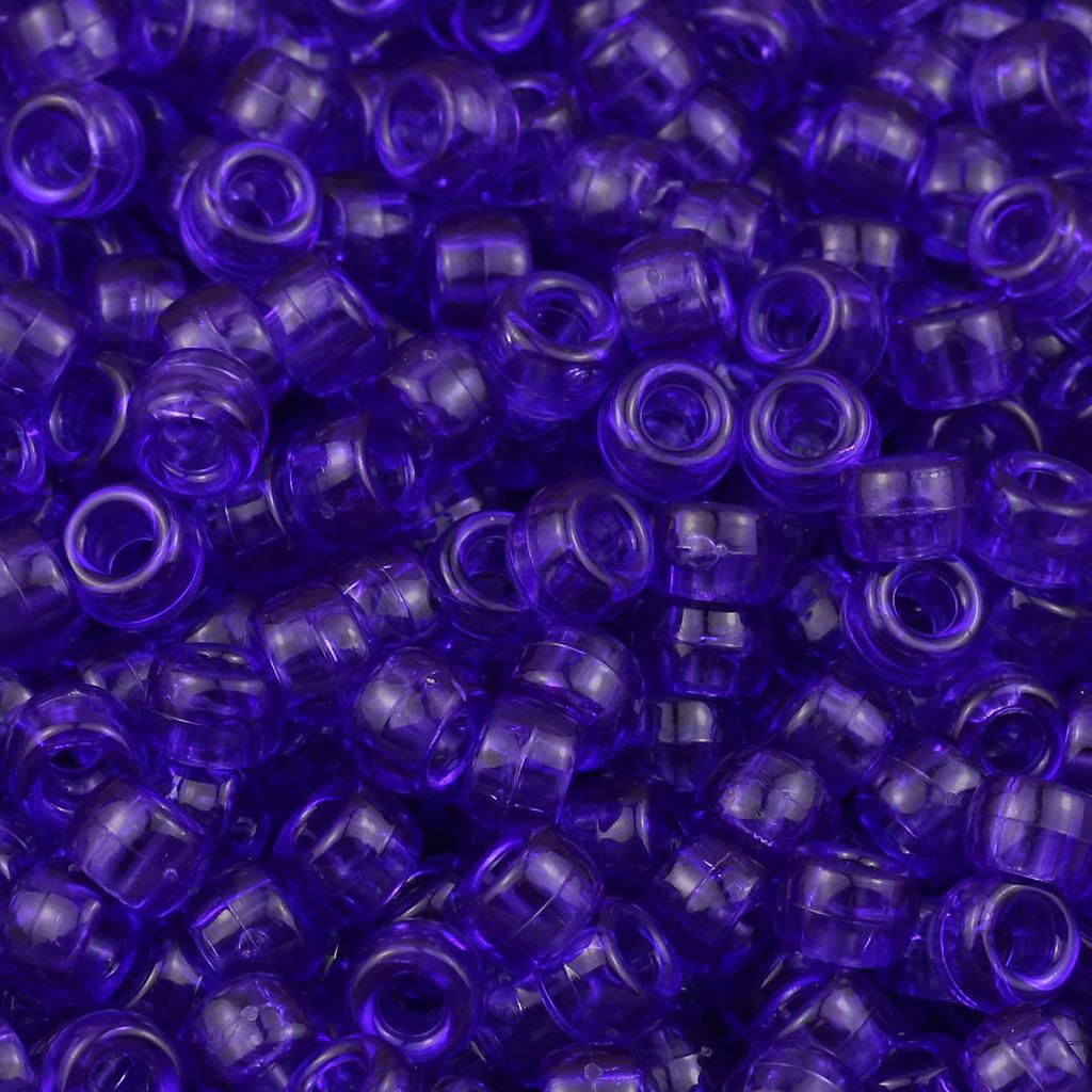 200-1200Pcs multi-colored Large Hole Pony Beads Plastic Beads For Bracelets Making DIY Crafts Jewelry Key Chains And Decorations