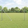 Fence Posts with Drive In Sleeve 7 Pcs Silver