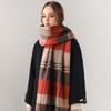 Milk camel pure wool scarf women's autumn and winter versatile thickened cashmere scarf new shawl dual-purpose