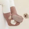Neue Baby Kleinkind Anti-Rutsch Thermosocken Mid Calf Indoor Cartoon Grip Silikonsohlen Rutschfest Erste Schritte Winter Warm