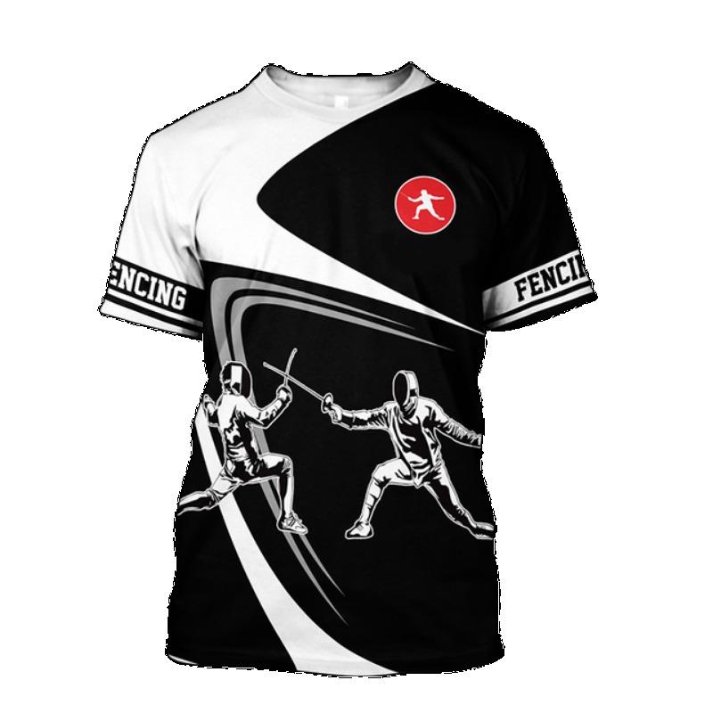 Trička 3D tisk Taekwondo vzor Léto Dětská trička s výstřihem Ležérní Roztomilý chlapec Dívčí Topy Nadměrná Móda Dětské Oblečení