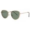 Full Rim Oval Gold Smartbuy Collection Emeryl Sg 918b Fashion Unisex Sunglasses