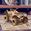 3D Wooden Puzzle for Adults Mechanical Beach Car DIY Vehicle Model Building Kit Handicraft Wood Craft Toy Birthday Gift for Kids