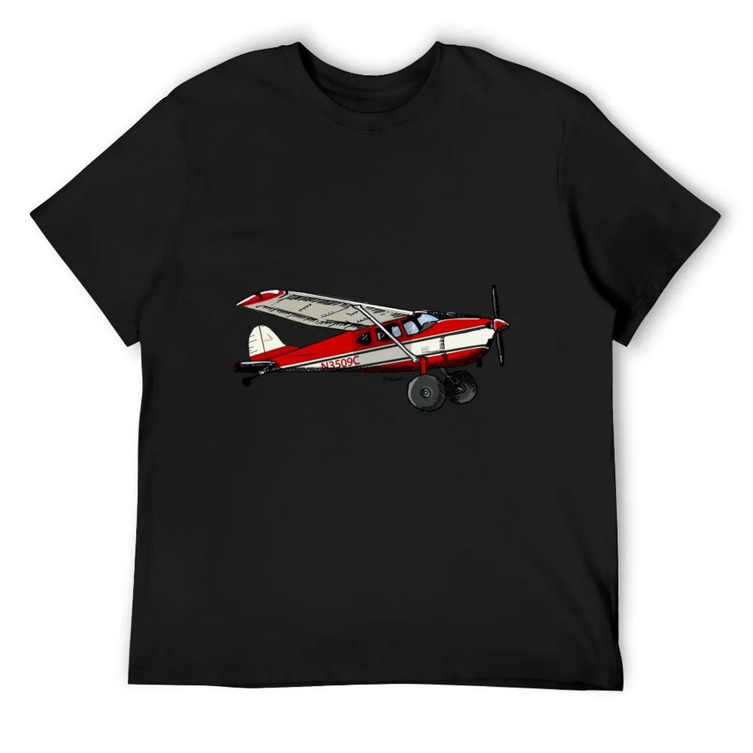 Cessna 170 B N3509C T-Shirt T-shirts oversize croswit shirt man graphic shirts T-shirts man Men s clothing S