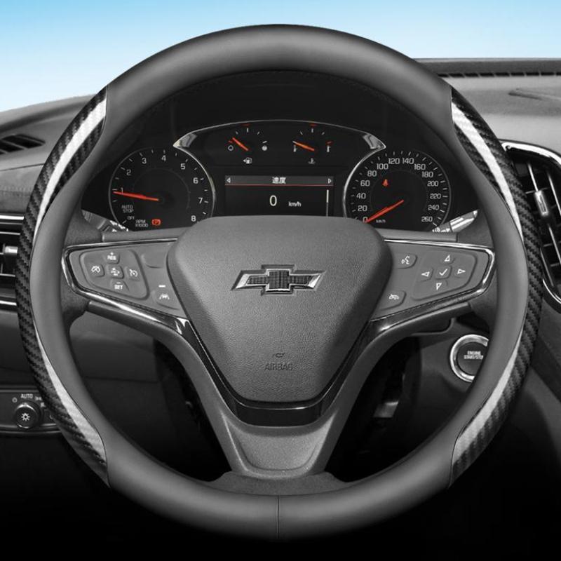 Leather Car Steering Wheel Cover for Chevrolet Aveo Onix S10 Max Spin Equinox Sail Trax Groove Captiva 2025 Accessories