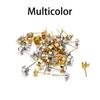 50 Stück/Lot 4 5 6 mm klare Strass-Ohrstecker Ohrstecker mit Schlaufe passend für DIY-Ohrringe, Schmuckherstellung, Zubehör