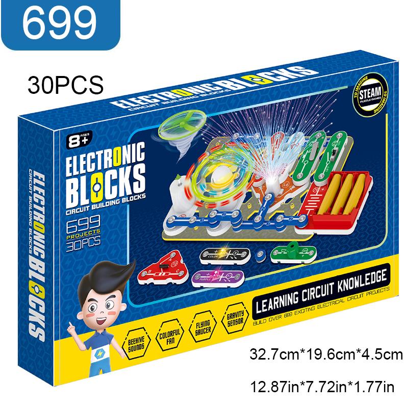 STEM Education Building Block Toy Set for Boys - Electronic Science Experiment Physics Technology New Model